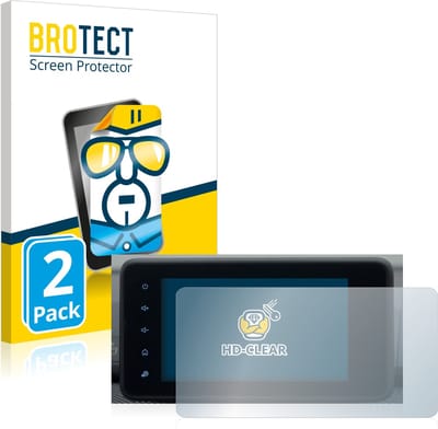 BROTECT - Screenprotector voor Dacia Sandero 2021-2025 Media Display 8" - Folie Beschermfolie transparant 2 Stuks
