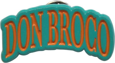Don Broco - Orange Logo Pin - Turquoise/Oranje