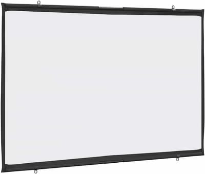Projectiescherm Wandmontage - Presentatiescherm - Thuisbioscoop - Mat Schermoppervlak - 16:9 Beeldverhouding - Wit