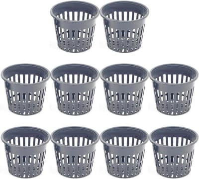 Plantenmanden Vijver - Waterplant Manden - Aquatische Groei - Weerbestendig Plastic - 10 Stuks - Zwart