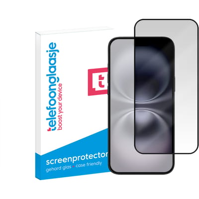iPhone 16 Anti Glare screenprotector gehard glas Edge to Edge