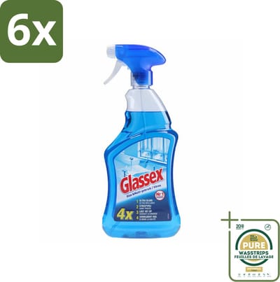 Glassex Glas & Multi Schoonmaakspray 750 ml - Voordeelverpakking - 6 stuks - Ruit reinigen - Marmer reinigen