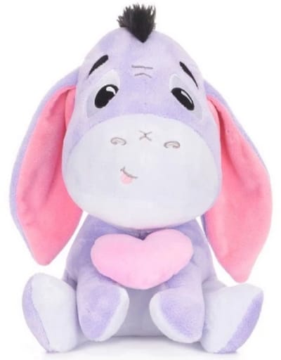 Iejoor (Roze Hart) Winnie de Poeh Pluche Knuffel 25 cm - Speelgoed Knuffels voor Kinderen Jongens Meisjes - Eeyore Plush Toy