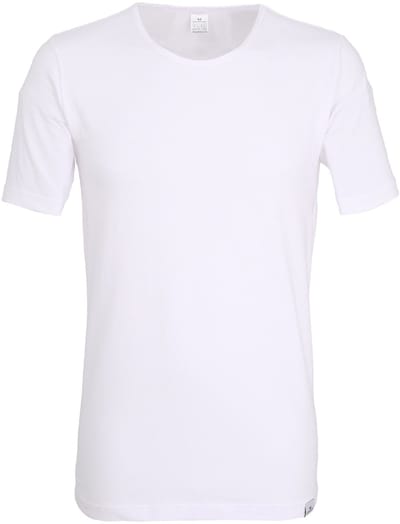 Gotzburg heren T-shirt slim fit O-hals 95/5 (1-pack) - heren ondershirt stretchkatoen - wit