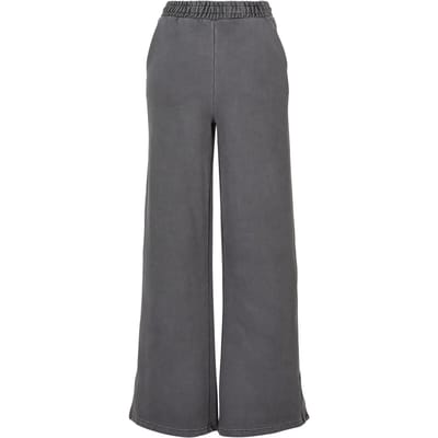 Urban Classics - Heavy Terry Garment Dye Slit Dames joggingbroek - 5XL - Grijs