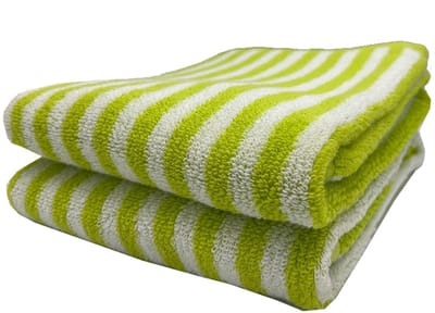 Biarritz handdoek 50x70 cm poison/white - set van 2
