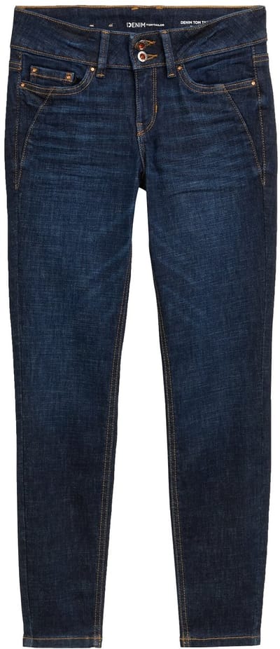 Tom Tailor Denim - TTJONA Extra Magere Jeans - Maat 28 - Used Dark Stone Blue Denim