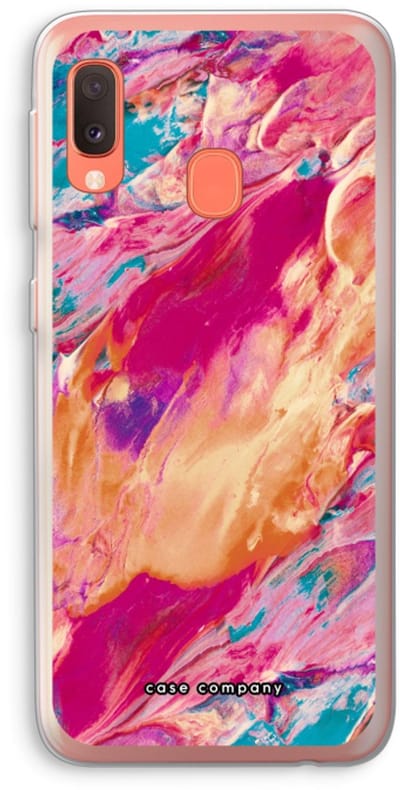 Case Company® - Hoesje geschikt voor Samsung Galaxy A20e hoesje - Pastel Echoes - Soft Cover Telefoonhoesje - Bescherming aan alle Kanten en Schermrand