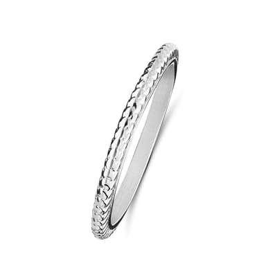 Lucardi Dames Stalen ring bolletjes - Ring - Staal - Zilverkleurig - 19 / 60 mm