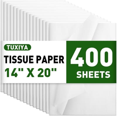 Tissuepapier wit 400 vellen 35,6 x 50,8 cm voor geschenkverpakking en decoratie