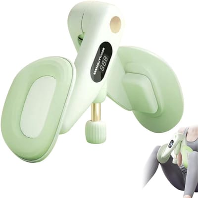Dijbeentrainer Bekkenbodemtrainer - Heupversterker Billen Trainer - Thuis Fitness - Intelligente Tellers - 400 Gram - Groen