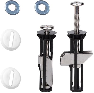 Toiletbril Accessoires - Universele Bevestigingen en Schroeven voor Onderhoud - 2 Stuks RVS Moeren en Schroeven voor Toiletbril