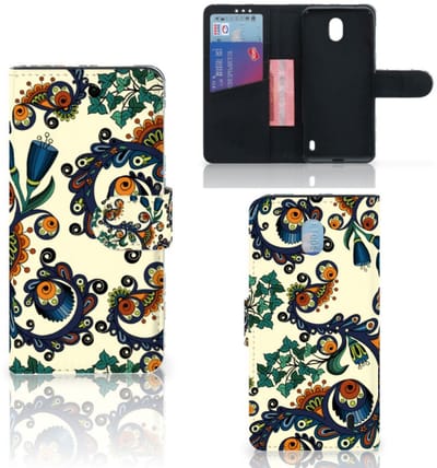 Wallet Case Nokia 1 Plus Barok Flower