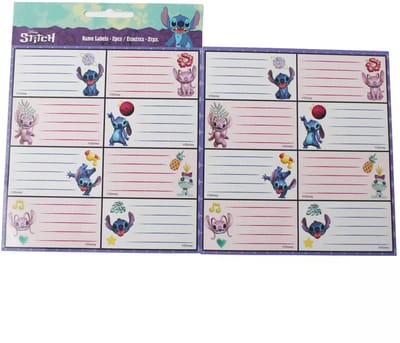 Lilo en Stitch school etiketten, 2 setjes Lilo en Stitch stickers, Etiketten voor school, Lilo en Stitch, 4 vellen met etiketten