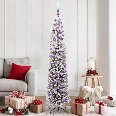 vidaXL - Kunstkerstboom - Groen - 180 - cm - PVC - en - Staal - en - Kunststof