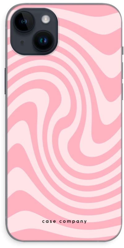 Case Company® - Hoesje geschikt voor iPhone 14 Plus hoesje - Swirl Roos - Soft Cover Telefoonhoesje - Bescherming aan alle Kanten en Schermrand