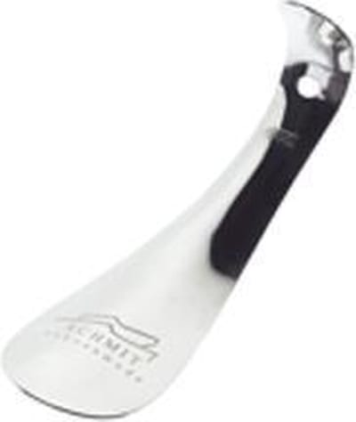 Schoenlepel kort nikkel met haak - 15cm