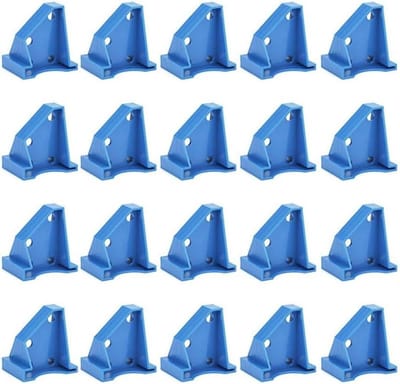 Vloerafstandhouders - Vloer Installatiegereedschap - Vloeren Leggen - Dubbele Kopmaat Ontwerp - 20 Stuks - Blauw