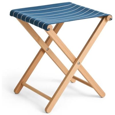 HAY Outdoor Market opvouwbare kruk - HAYMarketBluebeigestripe