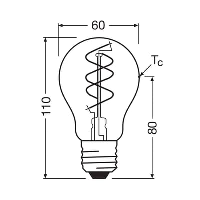 Ledvance - LED Filamentlamp E27 Peer Goud Dimbaar 8W 806Lm 2200K CRI90