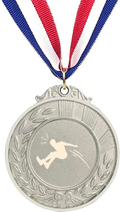 Akyol - atletiek medaille zilverkleuring - Atletiek - sporters - sprinten, springen, werpen, uithoudingsvermogen, competitieve sport.