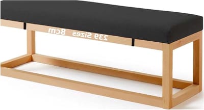 Bankkussen Tuinkussen - Zitkussen Buiten - Comfortabel Zitten - Dikke Vulling - 60x200 cm - Zwart