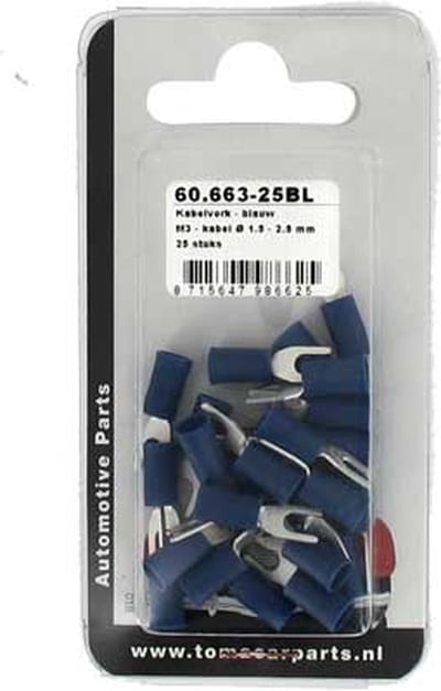 Kabelvork M3 25 stuks blister