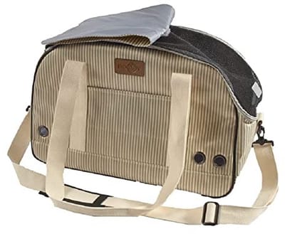 Tennis Draagtas voor Honden en Katten - Schouderriem en Rugzak, Beige - Geschikt voor Kleine en Middelgrote Huisdieren