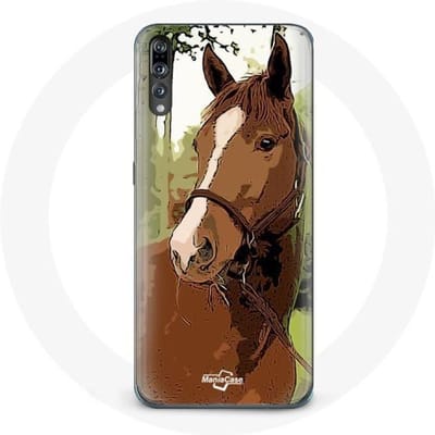 Coque pour Huawei P20 - Quarter Horse - Marron - Rigide - Protection - Mixte marron