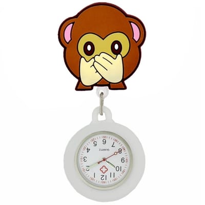Fako® - Verpleegstershorloge - Zusterhorloge - Verpleegster Horloge - 3D Roller - Aapje