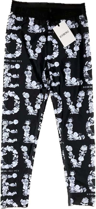 Iceberg legging peanuts maat 128/134 zwart/wit