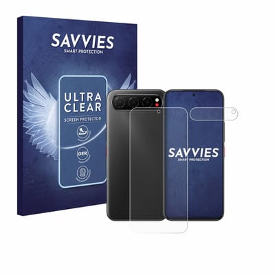 Savvies - Screenprotector voor Nubia Air (Voor+Camera) - Folie Beschermfolie transparant 18 Stuks