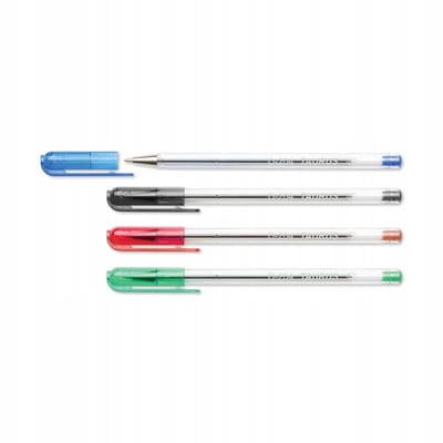 4x Multikleur Pennen Set - Blauw, Zwart, Rood, Groen - D-204