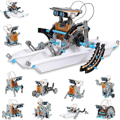 oCreon STEM Robot Science Kit 12-in-1 voor Jongens 8-12 Jaar - Solar DIY Bouwspeelgoed voor Kinderen