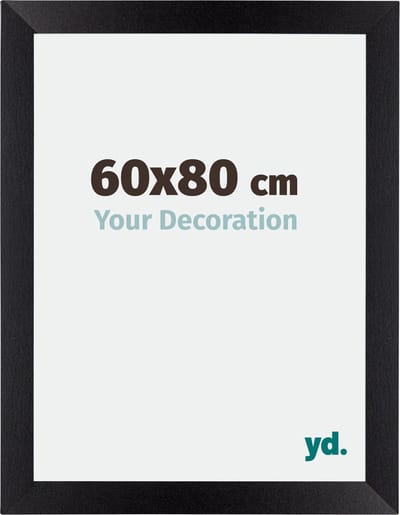 Your Decoration - Fotolijst 60x80 cm - MDF - Zwart Mat - Mura