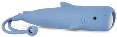 Rabbit & Friends - Kinder zaklamp Haai silicone - Lamp, leeslamp, campinglamp, tentlamp, zaklamp met dimfunctie