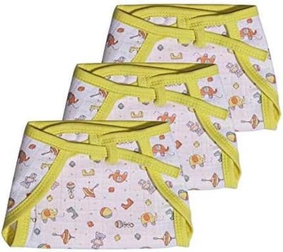 Baby Luiers - Herbruikbare Luiers - Pasgeboren Verzorging - Premium Katoen Mousseline - Set Van 3 - Multicolor