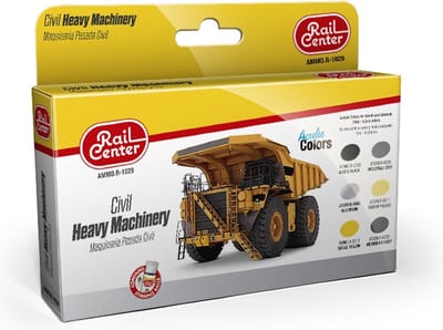 AMMO by Mig Jimenez Hobbyverf Acrylverf - MIG R1029 Rail Center -Civil Heavy Machinery - Acryl Set Verf set - 6 x 17 ml