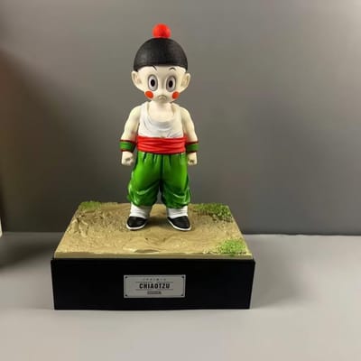 Dragon Ball Tien Shinhan Chaoz Actiefiguur Pvc Cartoonfiguur Desktopdecoratie Standbeeld Model Poppetje Speelgoed With Box gray
