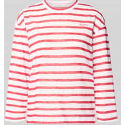 Regular fit T-shirt van katoenmix