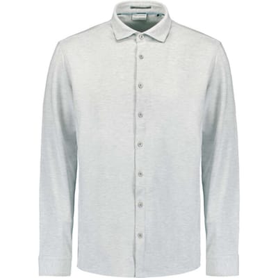 No Excess Shirt jersey melange stretch chalk