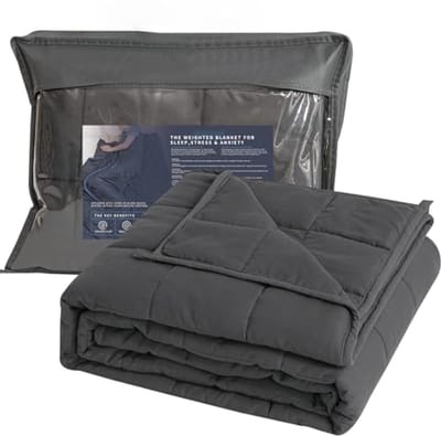 Verzwaringsdeken 150 x 200 cm voor volwassenen en kinderen - Grijze Ontspanningsdeken, 8 kg