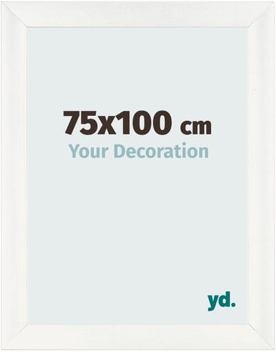 Your Decoration - Fotolijst 75x100 cm - MDF - Wit Geveegd - Pisa