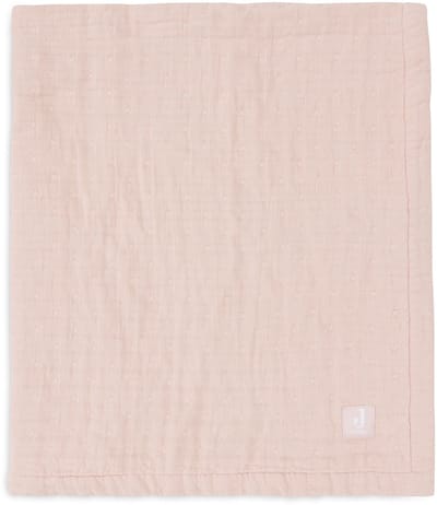 Jollein Baby Deken Wieg Jersey 75x100cm - Jacquard Wild Rose - GOTS