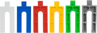 Kunststof afstandsplaten - Montage spacers - Nauwkeurig monteren - Variabele diktes - 1-6 mm - 6 kleuren