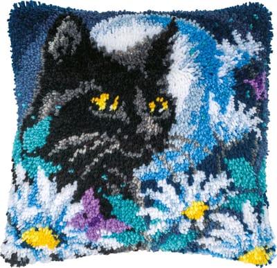 Vervaco - Knoopkussen kit - Poes in de nacht - PN-0202250 - Borduren - Borduurpakket - Borduurpakket volwassenen - Borduurpakket kind