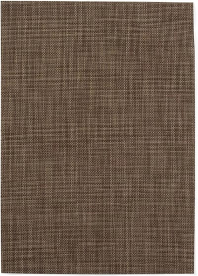 HENDI Set van 6 bruine placemats – geweven PVC – antislip – 450x300 mm