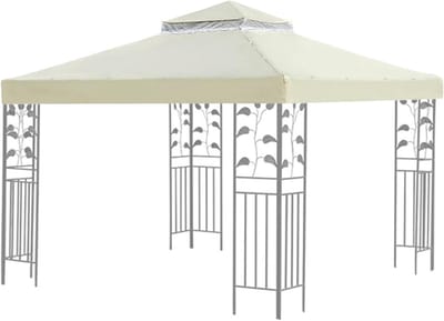 Paviljoen Afdekking - Vervangende Luifel - Buiten Bijeenkomsten - Dubbellaags Dak - 3 x 3 Meter - Beige