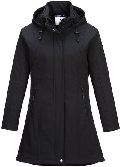 Portwest Carla Softshell Jack voor dames (3L) TK42 - Zwart - M