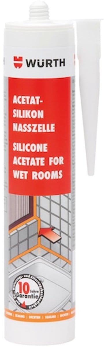 Wurth - Siliconenacetaat badkamer - Siliconenacetaat badkamer Inhoud 310 ml